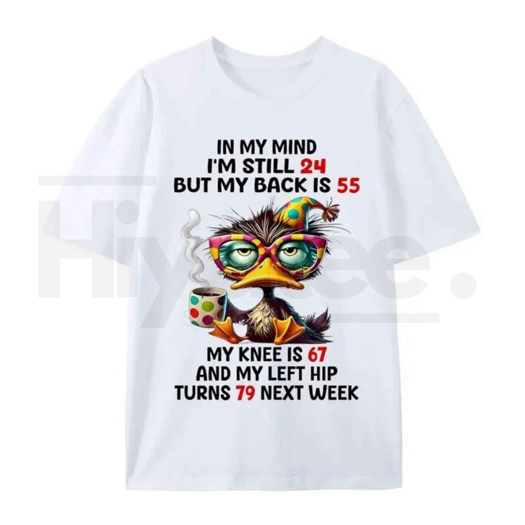 "In My Mind I'm Still 24" – Funny Duck Back Pain Personality Top