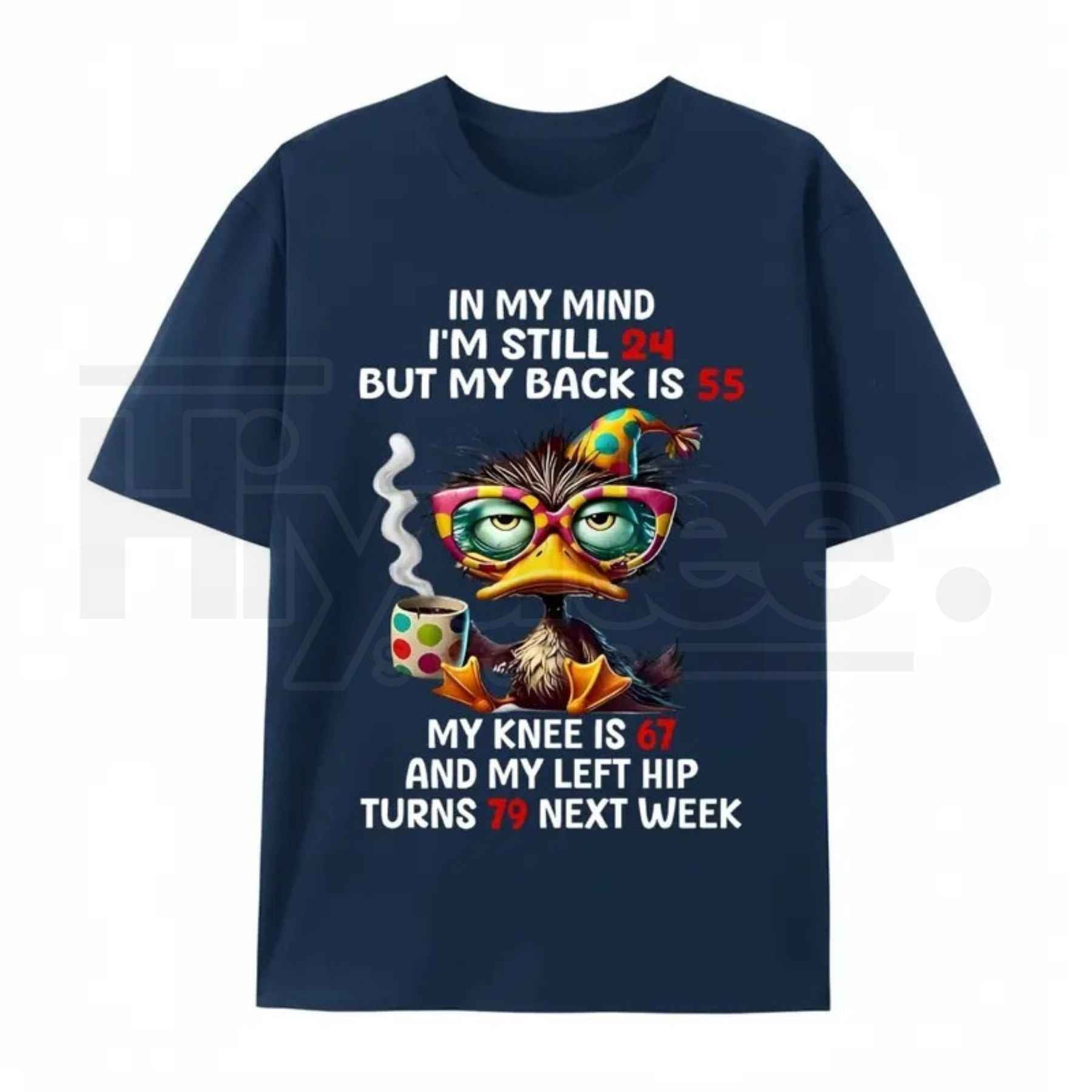 "In My Mind I'm Still 24" – Funny Duck Back Pain Personality Top