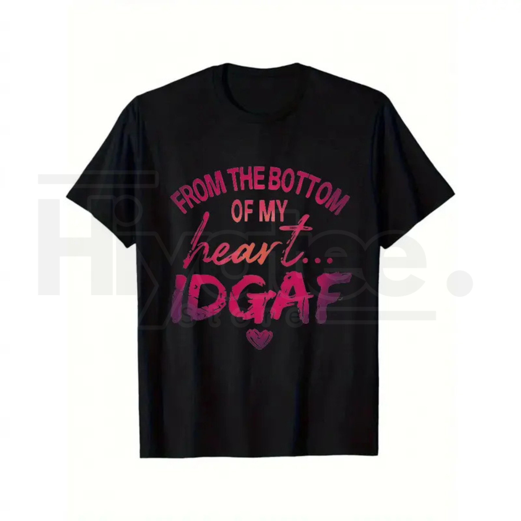 "From My Heart, Don't Care" 💕 Plus Size Oversized Top