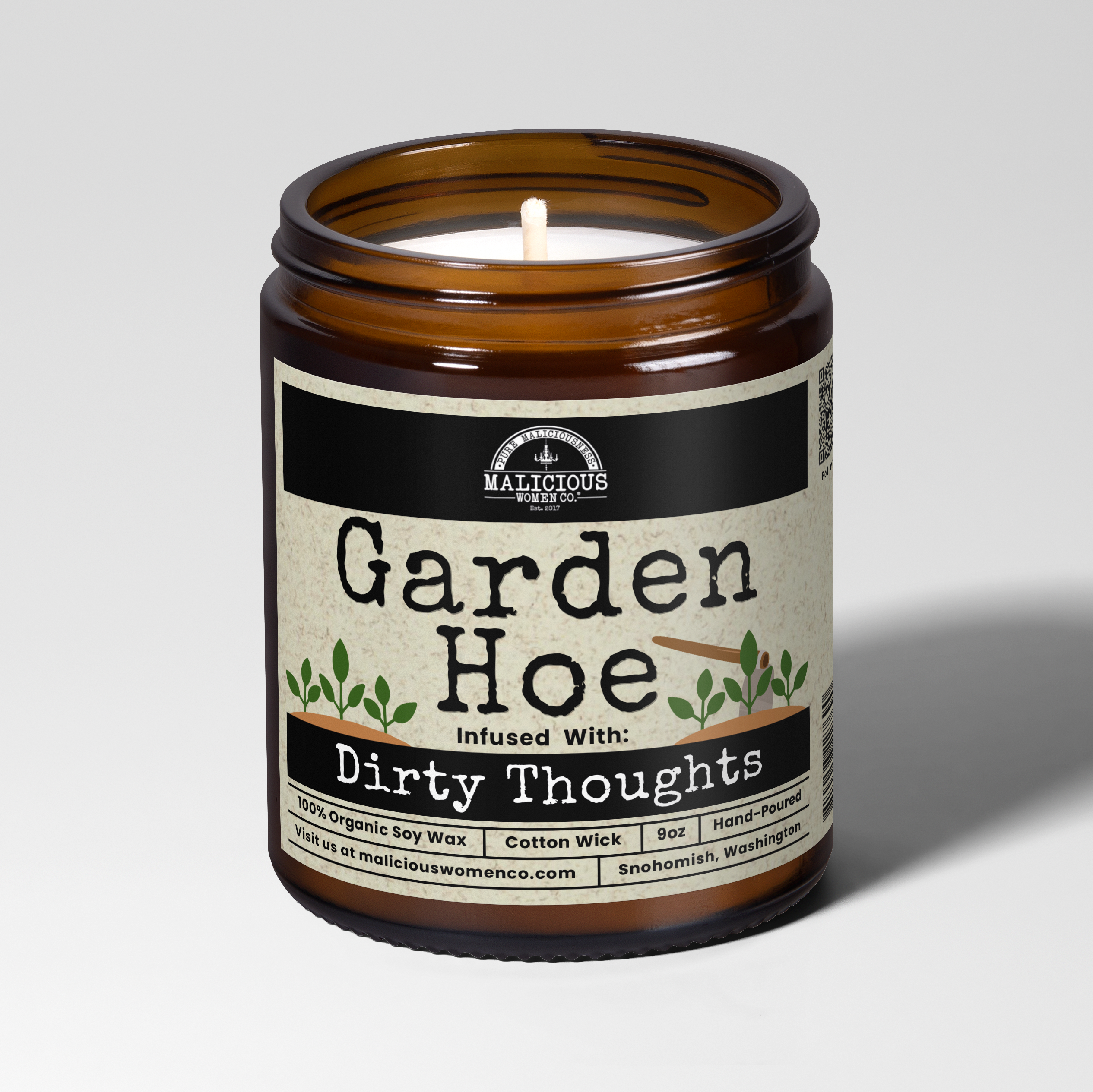 Garden Hoe Candle | Funny Gift for Gardeners 9oz