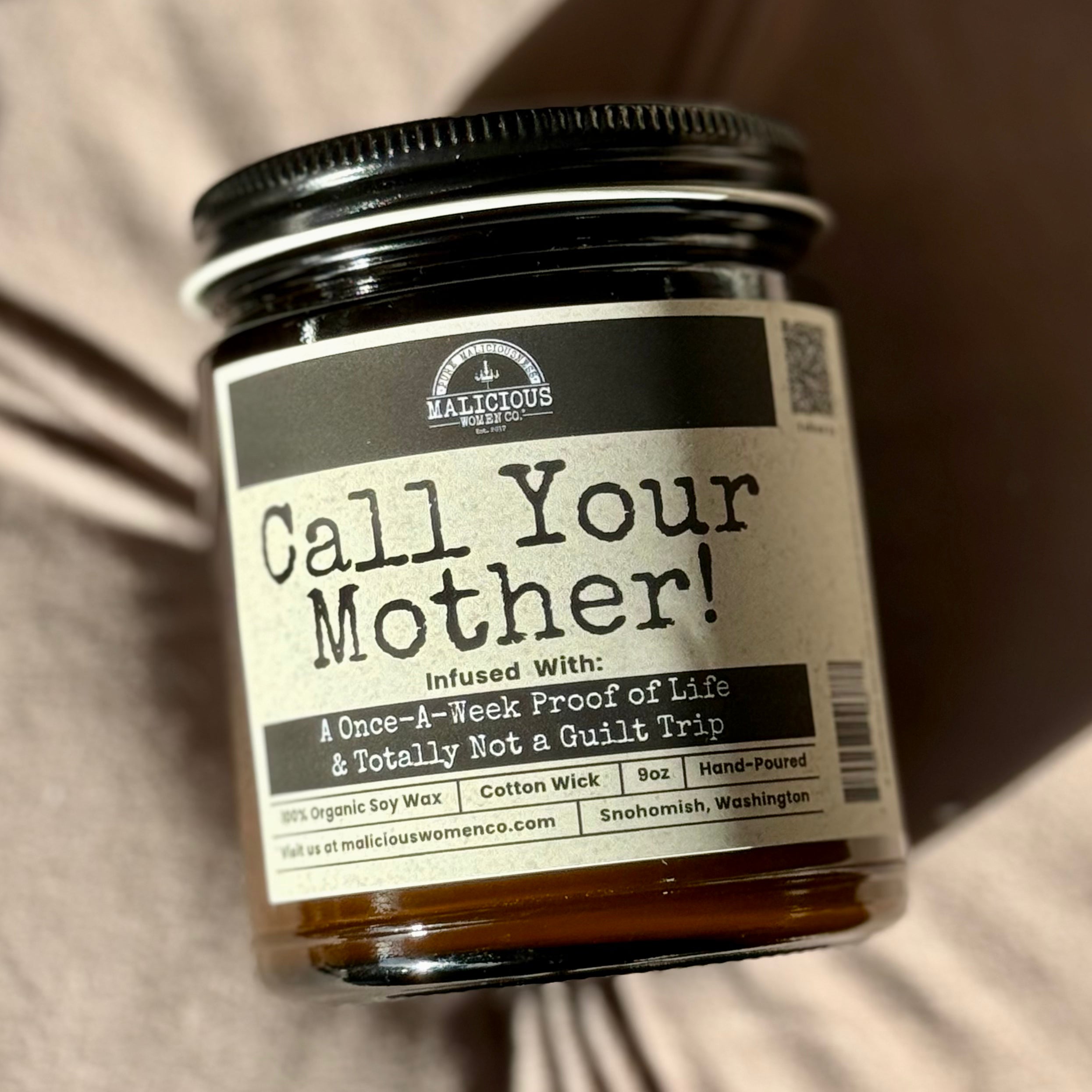 Call Your Mother 9oz Mom Candle Malicious Women Co