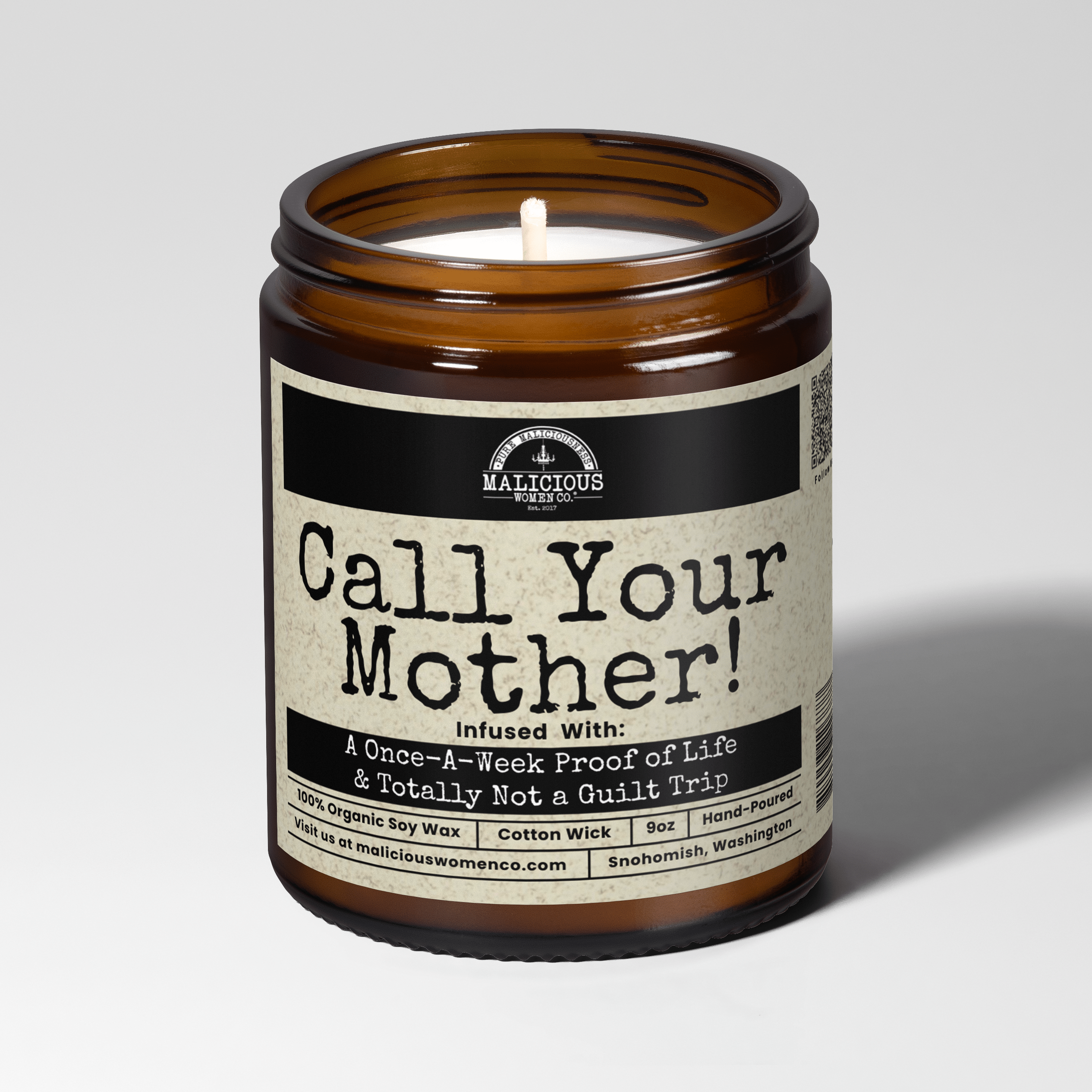 Call Your Mother 9oz Mom Candle Malicious Women Co