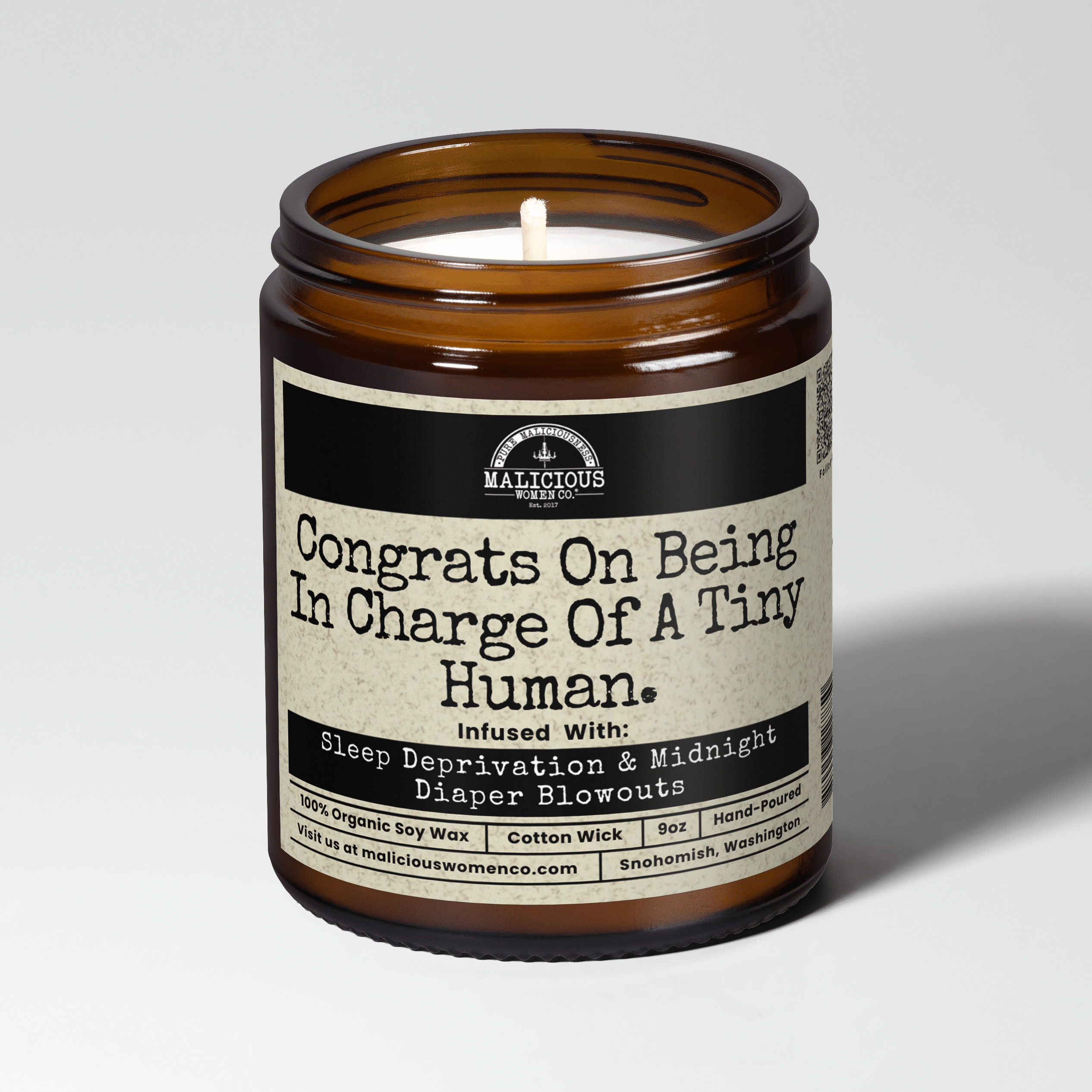 Congrats On Being In Charge Of A Tiny Human Candle | New Parent Gift 9oz